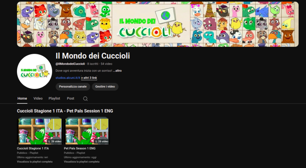 Canale YouTube - Il Mondo dei Cuccioli