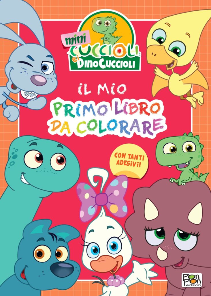 Copertina coloring book dei Mini Cuccioli e i DinoCuccioli Copertina coloring book dei Mini Cuccioli e i DinoCuccioli
